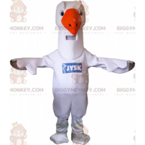 BIGGYMONKEY™ Riesen-Weißgans-Schwan-Möwe-Maskottchen-Kostüm -