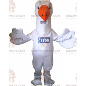 BIGGYMONKEY™ Costume da mascotte da gabbiano gigante White