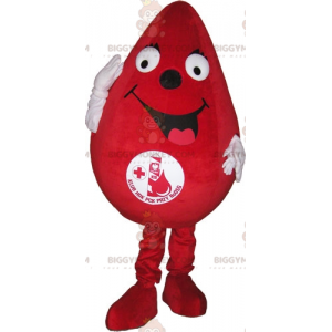 Giant Red Blob BIGGYMONKEY™ maskotkostume. Bloddonation