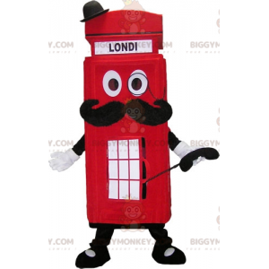 Kostium maskotki BIGGYMONKEY™ budka telefoniczna w Londynie.