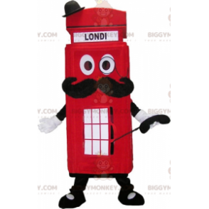 Disfraz de mascota BIGGYMONKEY™ de cabina telefónica de