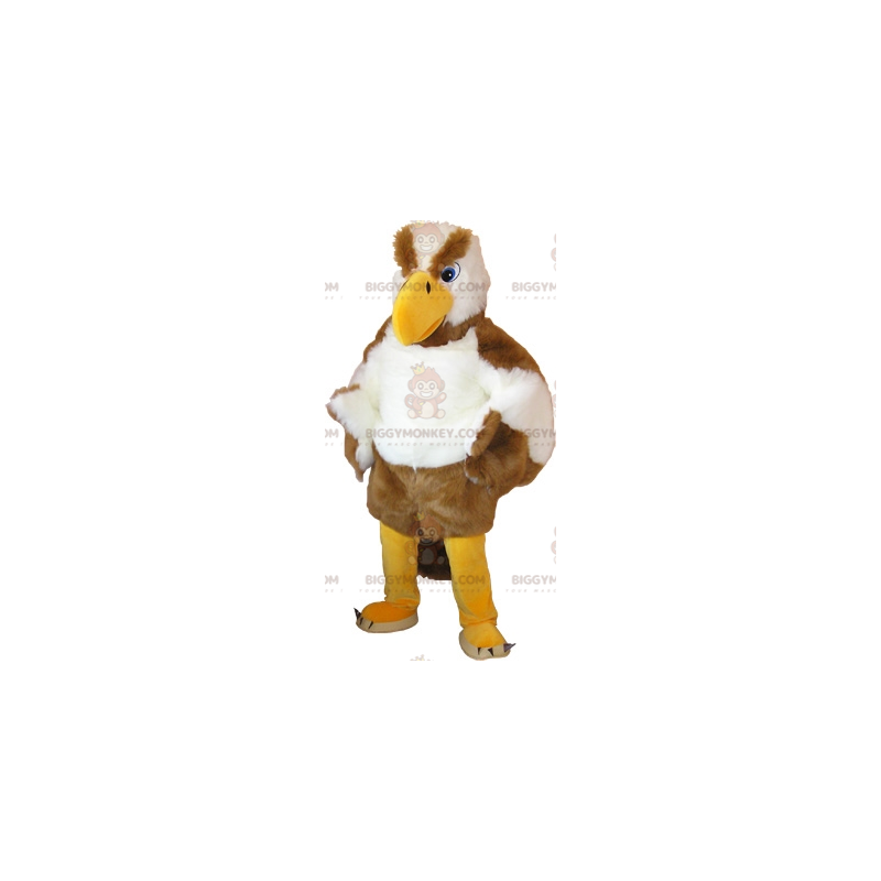 BIGGYMONKEY™ Disfraz de mascota de águila blanca y marrón de