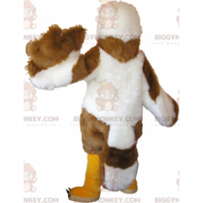 Costume de mascotte BIGGYMONKEY™ d'aigle blanc et marron à