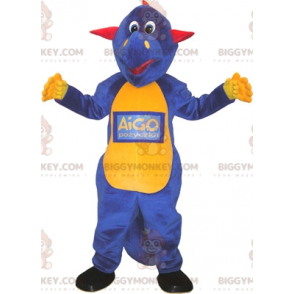 BIGGYMONKEY™ Costume da mascotte di dinosauro drago rosso