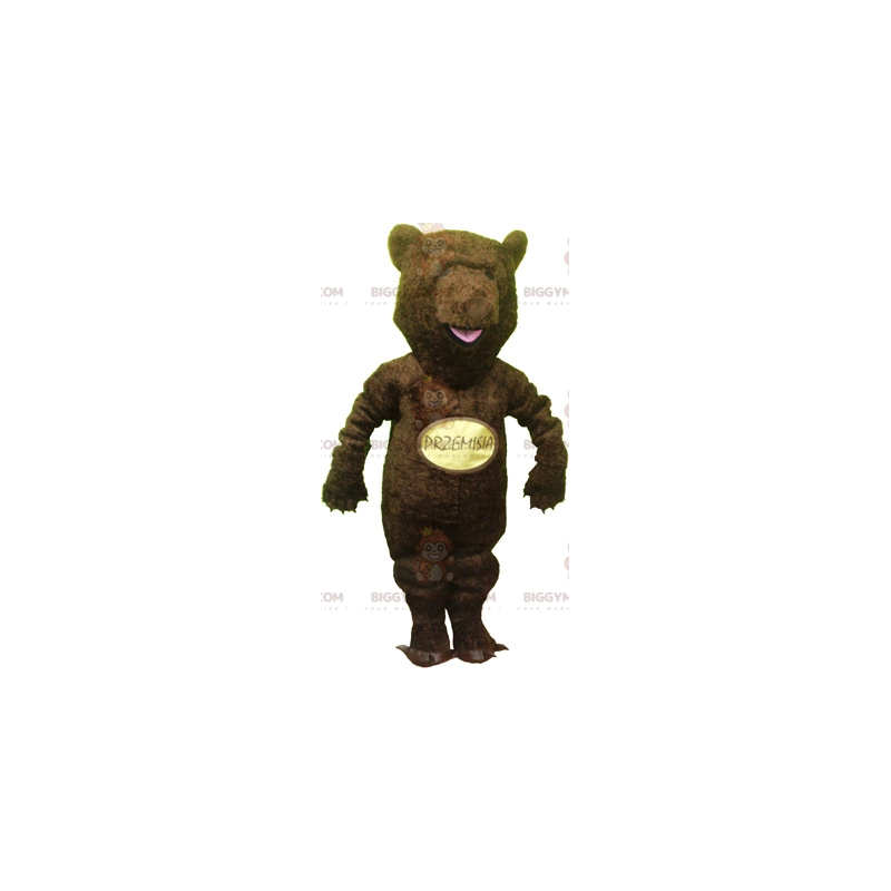 Costume da mascotte dell'orso bruno BIGGYMONKEY™. Costume da