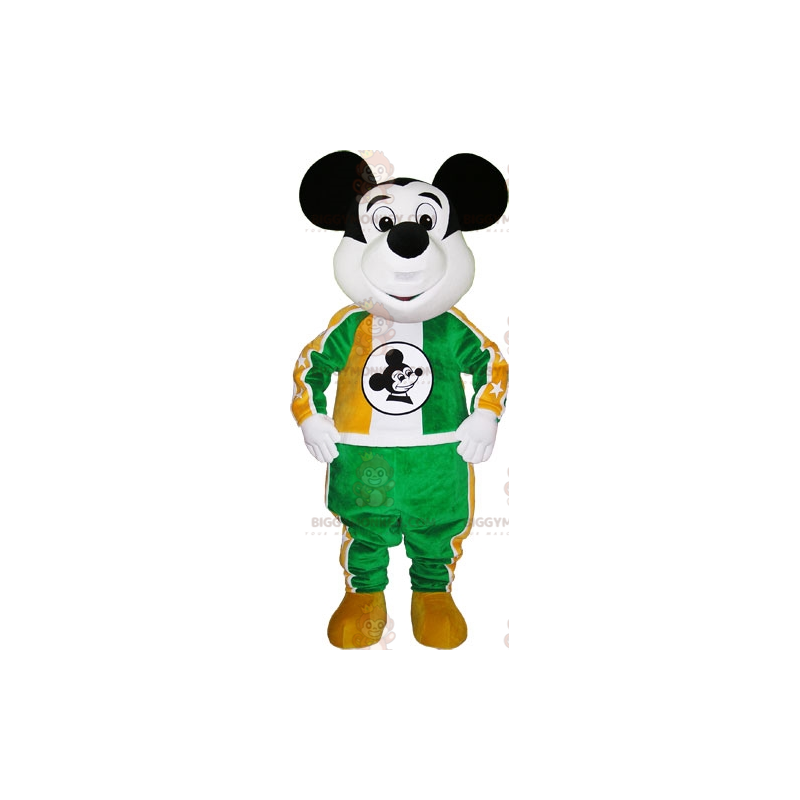 Mickey Mouse BIGGYMONKEY™ mascottekostuum. Zwart-witte muis
