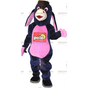 Blå og lyserød Jenny Donkey BIGGYMONKEY™ maskotkostume. Eeyore