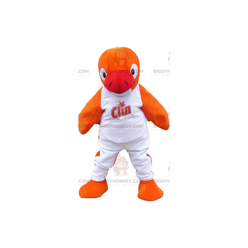 Costume de mascotte BIGGYMONKEY™ de poisson orange. Costume de