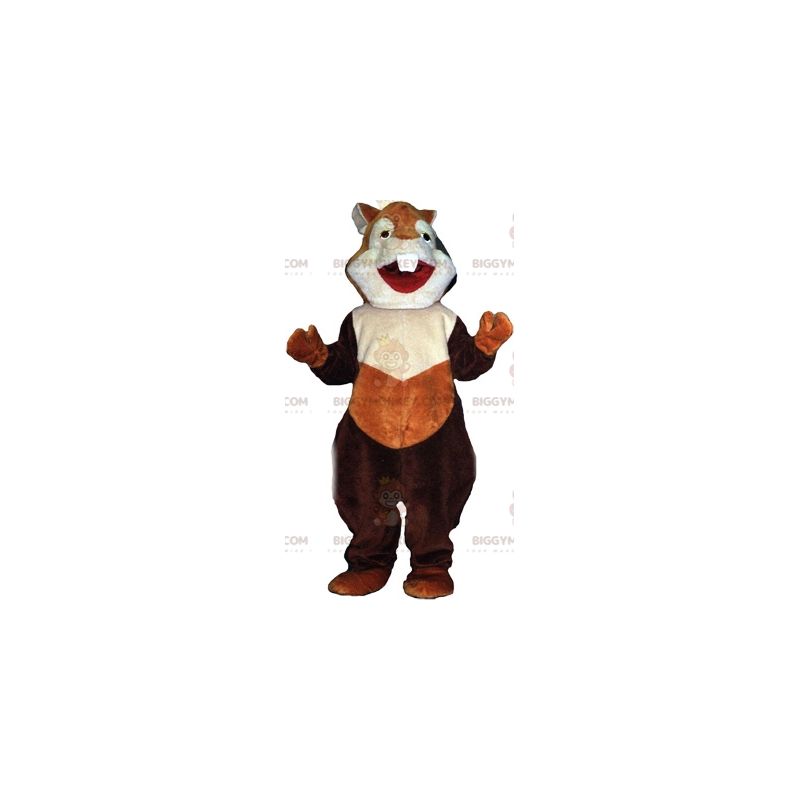 Traje de mascote BIGGYMONKEY™ de hamster esquilo marrom roedor