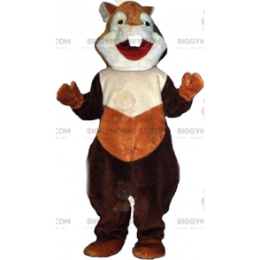 Costume mascotte Criceto scoiattolo roditore marrone