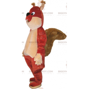 Very Cute Brown and Beige Squirrel BIGGYMONKEY™ Mascot Costume