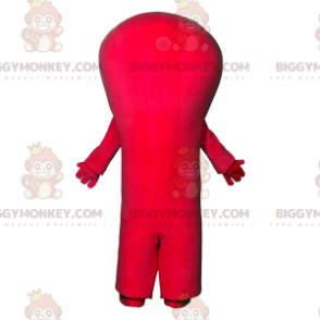 Disfraz de mascota alienígena rojo BIGGYMONKEY™ con 3 ojos y