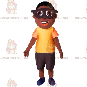 BIGGYMONKEY™ Mascottekostuum voor jonge Afrikaanse jongen met