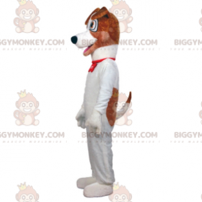 Costume de mascotte BIGGYMONKEY™ de grand chien blanc et