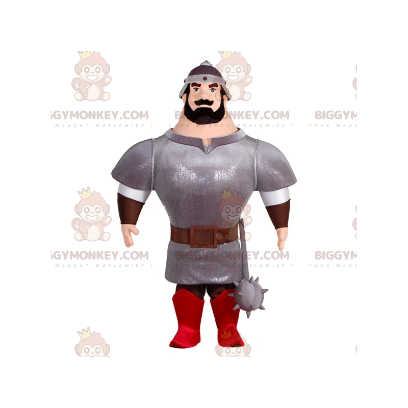 BIGGYMONKEY™ costume mascotte da cavaliere molto muscoloso con