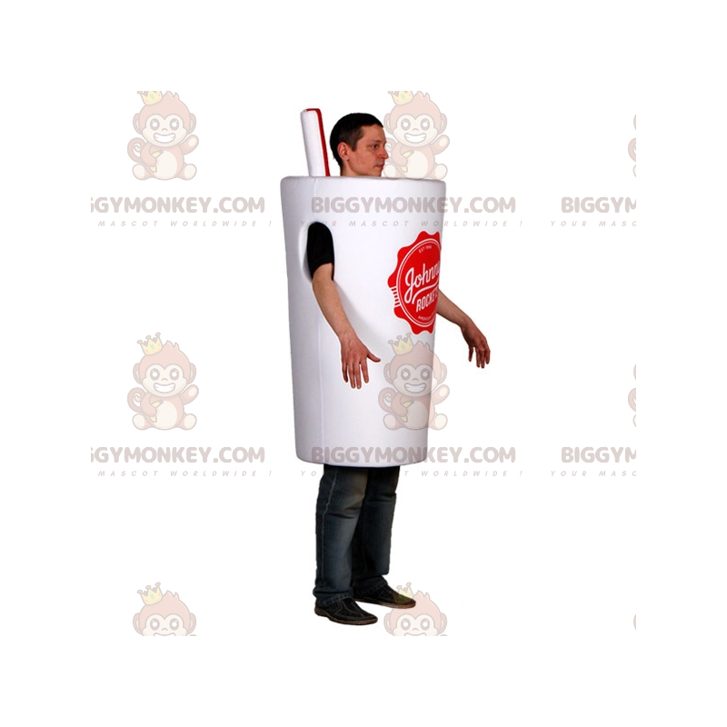 BIGGYMONKEY™ costume da mascotte di calice bianco con