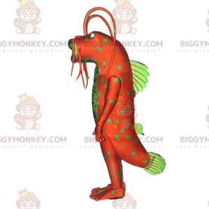 Groen en oranje insectenmonster BIGGYMONKEY™ mascottekostuum