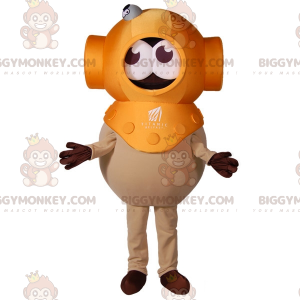 Costume de mascotte BIGGYMONKEY™ de scaphandrier. Costume de
