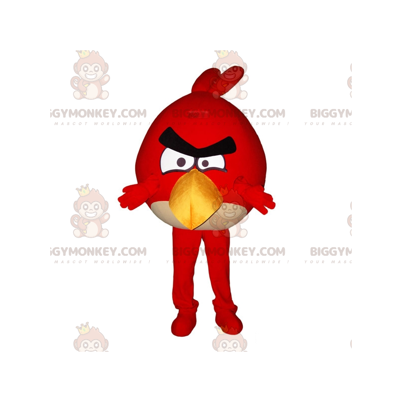 Costume de mascotte BIGGYMONKEY™ du oiseau rouge du jeu vidéo