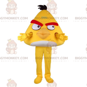 Costume de mascotte BIGGYMONKEY™ du oiseau jaune du jeu vidéo