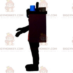Fantasia de mascote BIGGYMONKEY™ bateria de carro gigante preta