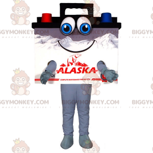 Disfraz de mascota BIGGYMONKEY™ de batería de coche gigante