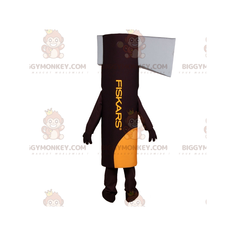 Brown and Gray Giant Ax BIGGYMONKEY™ Mascot Costume. Tool