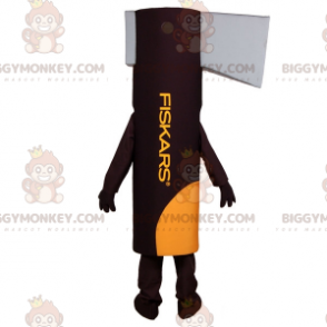 Costume de mascotte BIGGYMONKEY™ de hache géante marron et