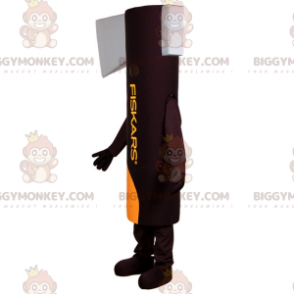 Brown and Gray Giant Ax BIGGYMONKEY™ Mascot Costume. Tool