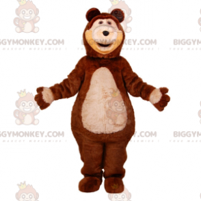 BIGGYMONKEY™ Riesenbär-Teddybär-Maskottchen-Kostüm in Braun und