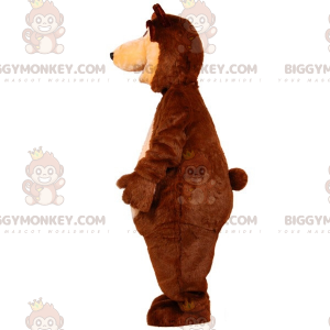 BIGGYMONKEY™ Brown and Tan Giant Bear Teddy Bear Mascot Costume