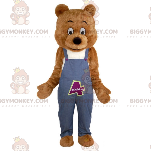 Morbido e simpatico costume da mascotte dell'orso bruno gigante