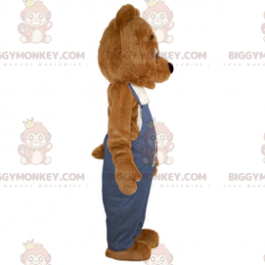 Suave y adorable disfraz de mascota de oso pardo gigante