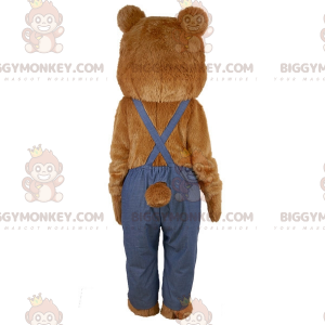 Morbido e simpatico costume da mascotte dell'orso bruno gigante