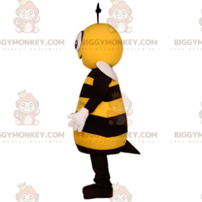 BIGGYMONKEY™ maskotkostume af kæmpe gul og sort bi. Insekt