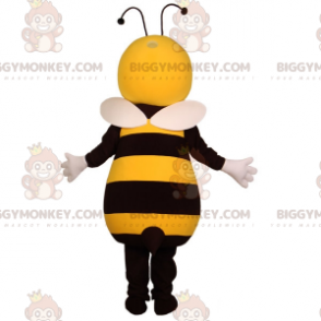 BIGGYMONKEY™ Maskottchenkostüm mit gelb-schwarzer Riesenbiene.