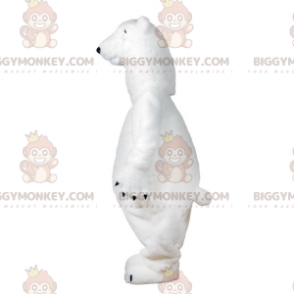 Very realistic polar bear BIGGYMONKEY™ mascot costume. Polar