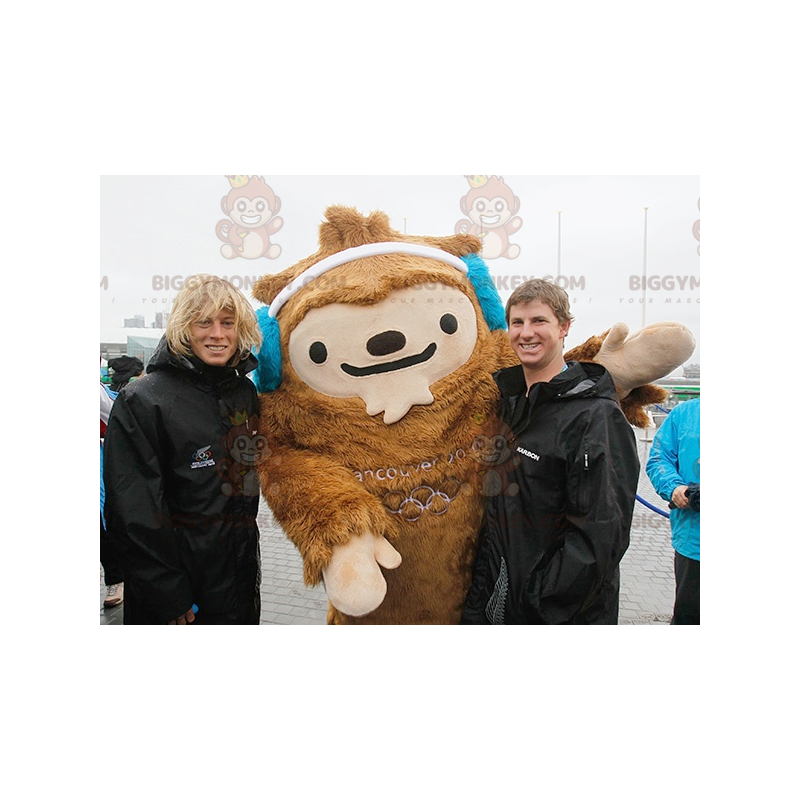 Kostým maskota Quatchi Brown Yeti BIGGYMONKEY™ Kostým maskota