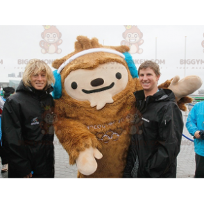 Quatchi Brown Yeti BIGGYMONKEY™ Mascot Costume Vancouver