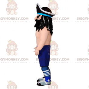 Traje de mascote de pirata BIGGYMONKEY™ com chapéu grande e