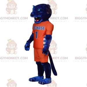 Disfraz de mascota BIGGYMONKEY™ Tigre azul en ropa deportiva