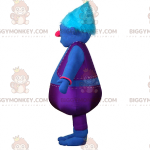 BIGGYMONKEY™ Mascottekostuum Blauwe mollige man gekleed in