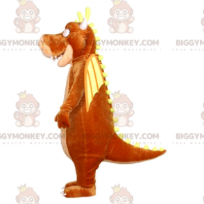 Giant Brown Beige and Yellow Dragon BIGGYMONKEY™ Mascot Costume