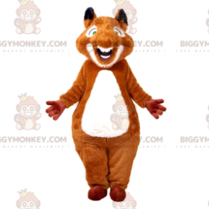 Costume de mascotte BIGGYMONKEY™ d'écureuil marron et blanc