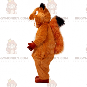 Disfraz de mascota BIGGYMONKEY™ de ardilla marrón y blanca muy