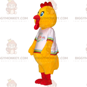 Costume de mascotte BIGGYMONKEY™ de poule géante. Costume de