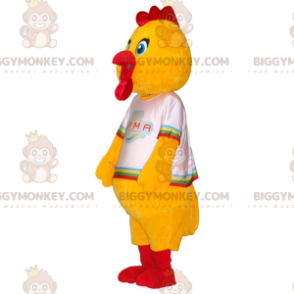 Fantasia de mascote de galinha gigante BIGGYMONKEY™. Traje de