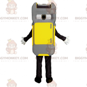 Costume da mascotte BIGGYMONKEY™ in scanette giallo grigio e