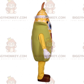 BIGGYMONKEY™ maskottipuku jättiläinen maissintähkä sinisillä