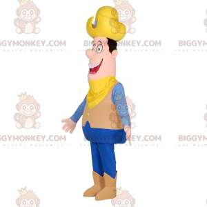 Costume de mascotte BIGGYMONKEY™ de cow-boy de paysan avec un
